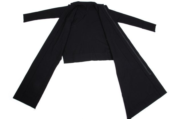 Yohji Yamamoto FEMME Asymmetric Wool Jacket Black Size 2