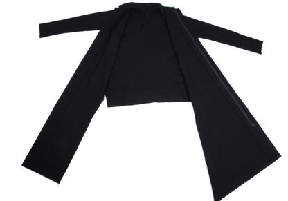 Yohji Yamamoto FEMME Asymmetric Wool Jacket Black Size 2