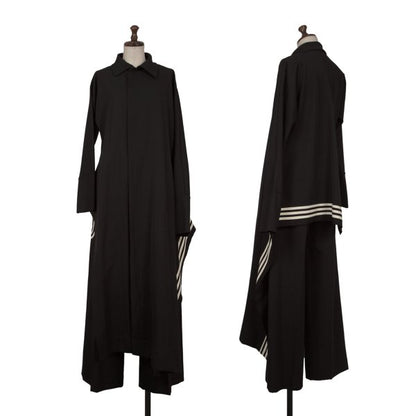 Yohji Yamamoto FEMME Asymmetric Wool Jacket Black Size 2
