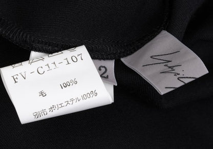 Yohji Yamamoto FEMME Asymmetric Wool Jacket Black Size 2