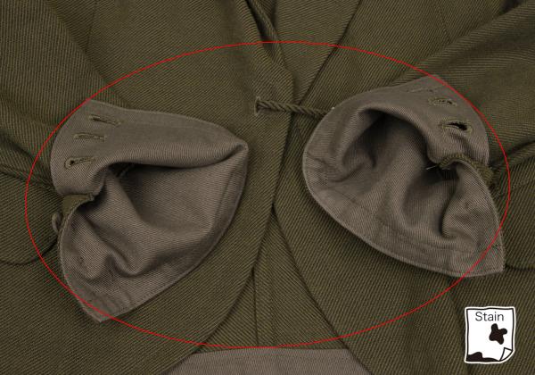Yohji Yamamoto FEMME Rayon Peaked Lapel Jacket Khaki Size 1