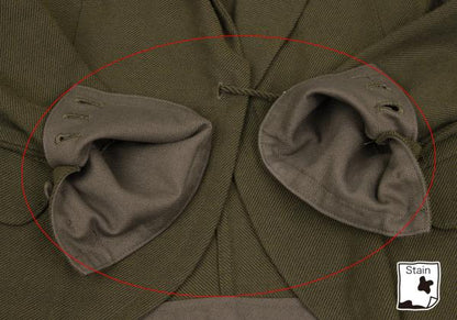 Yohji Yamamoto FEMME Rayon Peaked Lapel Jacket Khaki Size 1