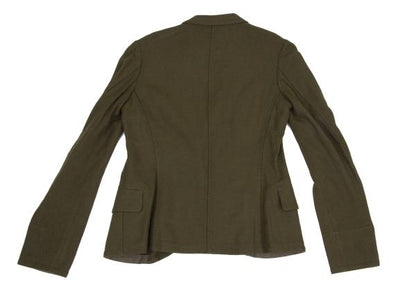Yohji Yamamoto FEMME Rayon Peaked Lapel Jacket Khaki Size 1