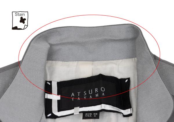 ATSURO TAYAMA Inside-Out Design Jacket Gray Size 36