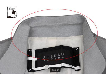 ATSURO TAYAMA Inside-Out Design Jacket Gray Size 36