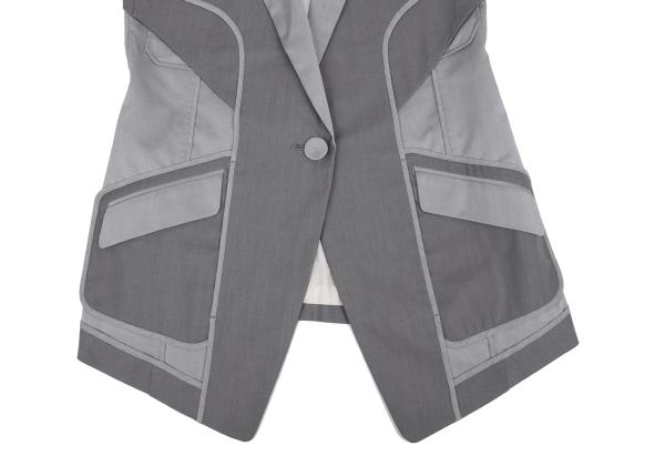 ATSURO TAYAMA Inside-Out Design Jacket Gray Size 36