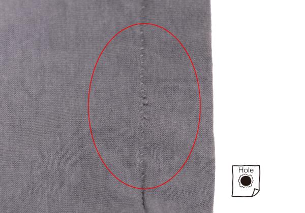 Yohji Yamamoto POUR HOMME Dip Dye Tuck Grey Black T-Shirt Size 3