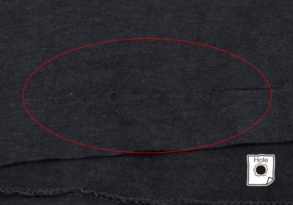 Yohji Yamamoto POUR HOMME Dip Dye Tuck Grey Black T-Shirt Size 3