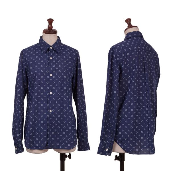 COMME des GARCONS Poly Garment-Dyed Shirt Blue Size S