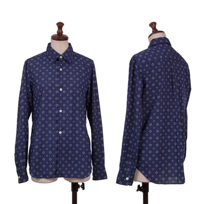 COMME des GARCONS Poly Garment-Dyed Shirt Blue Size S