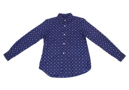 COMME des GARCONS Poly Garment-Dyed Shirt Blue Size S