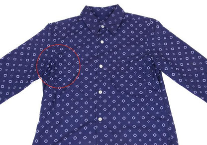 COMME des GARCONS Poly Garment-Dyed Shirt Blue Size S