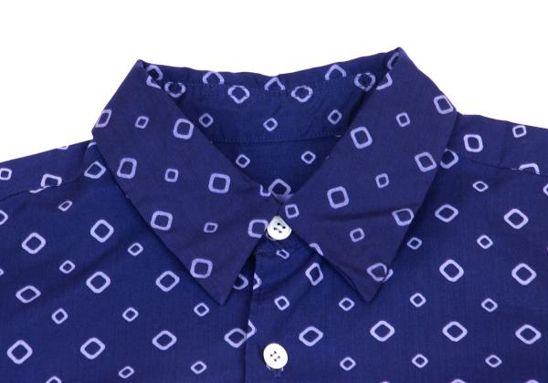 COMME des GARCONS Poly Garment-Dyed Shirt Blue Size S