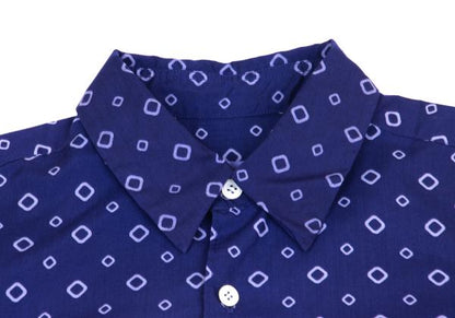 COMME des GARCONS Poly Garment-Dyed Shirt Blue Size S