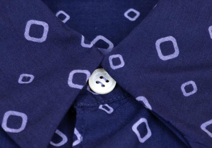 COMME des GARCONS Poly Garment-Dyed Shirt Blue Size S
