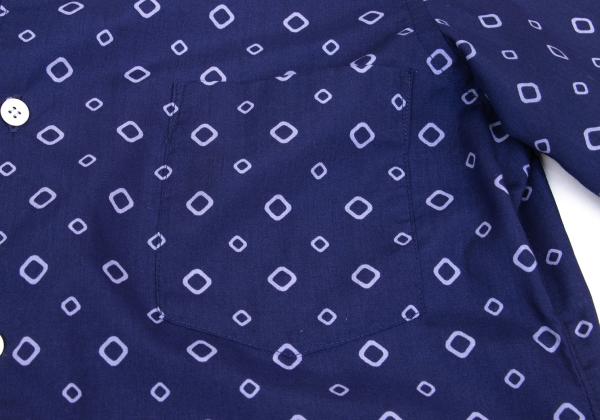COMME des GARCONS Poly Garment-Dyed Shirt Blue Size S