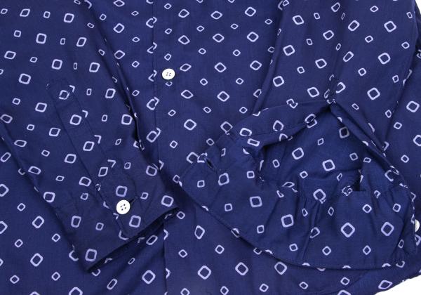 COMME des GARCONS Poly Garment-Dyed Shirt Blue Size S