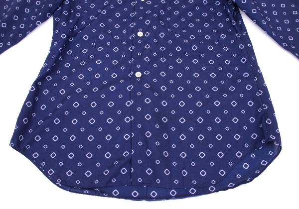 COMME des GARCONS Poly Garment-Dyed Shirt Blue Size S