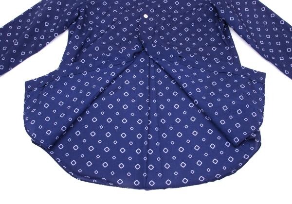 COMME des GARCONS Poly Garment-Dyed Shirt Blue Size S