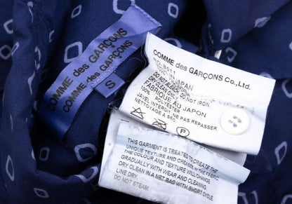 COMME des GARCONS Poly Garment-Dyed Shirt Blue Size S