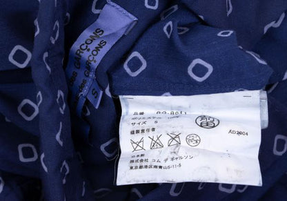 COMME des GARCONS Poly Garment-Dyed Shirt Blue Size S