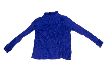 PLEATS PLEASE Wrinkle Pleat Shirt Blue Size 3