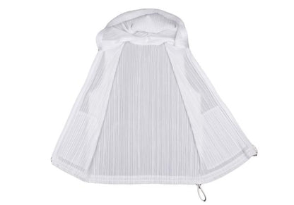 PLEATS PLEASE Pleats Double Zip Sleeveless Hoodie Size 3