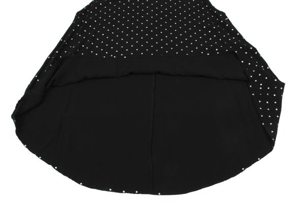 LIMI feu Rayon Dot Foil Print Sleeveless Blouse Black Size S