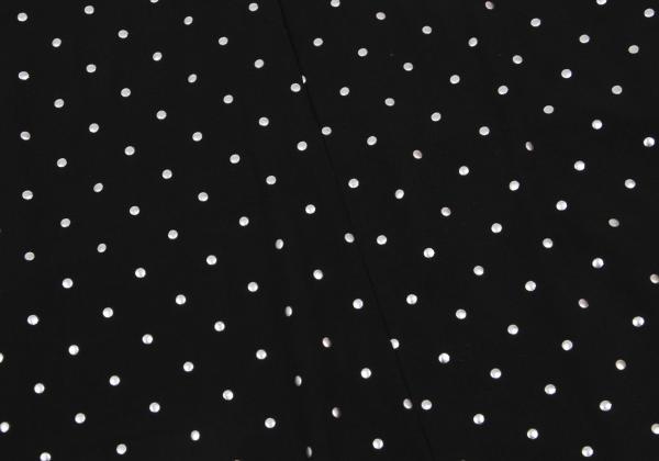 LIMI feu Rayon Dot Foil Print Sleeveless Blouse Black Size S