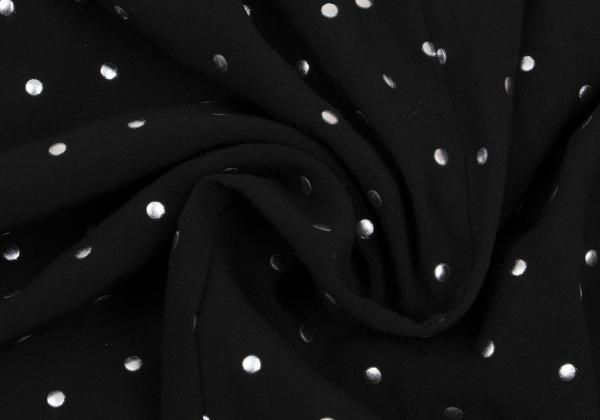 LIMI feu Rayon Dot Foil Print Sleeveless Blouse Black Size S