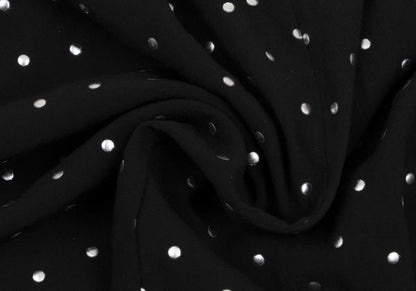 LIMI feu Rayon Dot Foil Print Sleeveless Blouse Black Size S