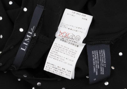 LIMI feu Rayon Dot Foil Print Sleeveless Blouse Black Size S