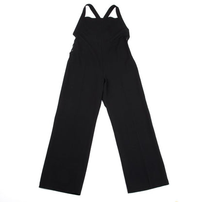 Y's Black Wool Gabardine Jumpsuit Size M