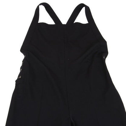 Y's Black Wool Gabardine Jumpsuit Size M