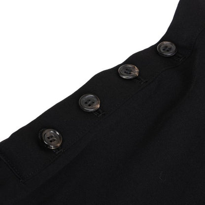 Y's Black Wool Gabardine Jumpsuit Size M