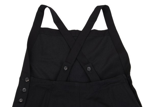 Y's Black Wool Gabardine Jumpsuit Size M