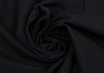 Y's Black Wool Gabardine Jumpsuit Size M