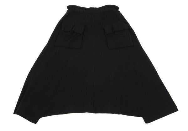 Y's Wool Blend Penguin Sarouel Pants Black Size 2