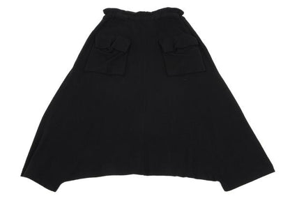 Y's Wool Blend Penguin Sarouel Pants Black Size 2