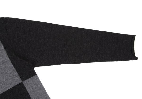 COMME des GARCONS HOMME Gray Color Block Knit Size S