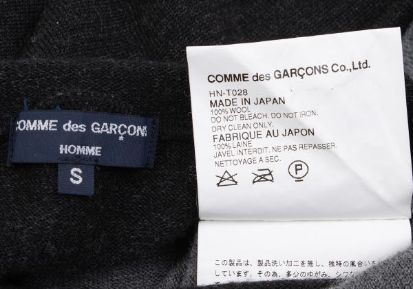 COMME des GARCONS HOMME Gray Color Block Knit Size S