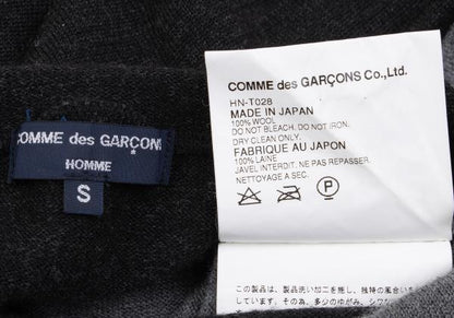 COMME des GARCONS HOMME Gray Color Block Knit Size S