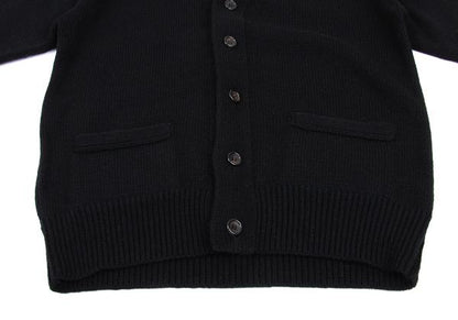 COMME des GARCONS HOMME Wool Blend Low Cardigan Black Size M