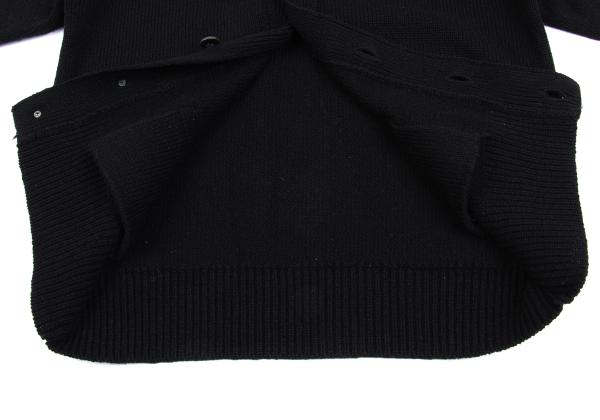 COMME des GARCONS HOMME Wool Blend Low Cardigan Black Size M
