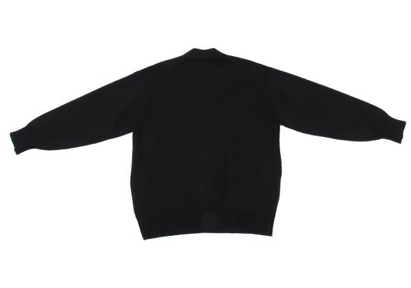 COMME des GARCONS HOMME Wool Blend Low Cardigan Black Size M