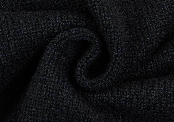 COMME des GARCONS HOMME Wool Blend Low Cardigan Black Size M
