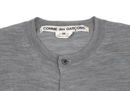 COMME des GARCONS Wool Crew Neck Knit Cardigan Size XS