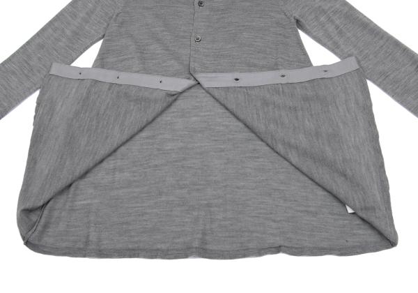 COMME des GARCONS Wool Crew Neck Knit Cardigan Size XS