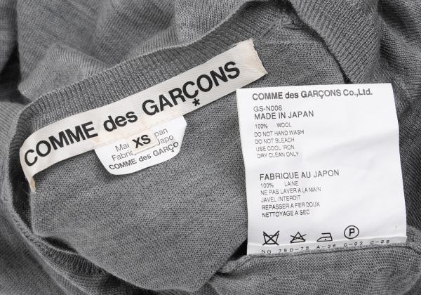 COMME des GARCONS Wool Crew Neck Knit Cardigan Size XS