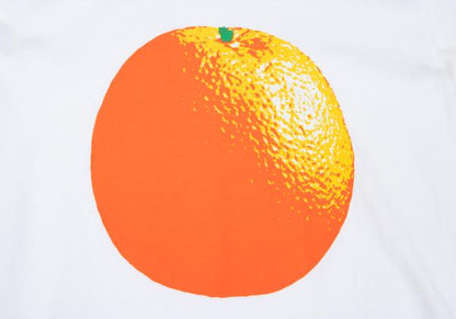 tricot COMME des GARCONS Orange Print T-Shirt White Size S